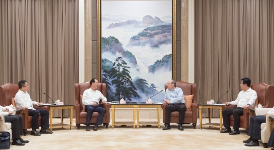 中國電建集團公司黨委書記、董事長丁焰章拜會福建省委書記尹力、省長趙龍