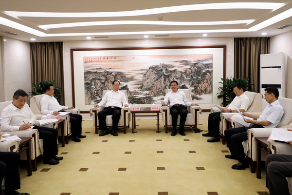 國務(wù)院國資委黨委書記、主任張玉卓會見湖南省委副書記、省長毛偉明