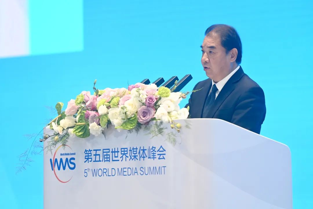 南方電網(wǎng)公司董事長、黨組書記孟振平在第五屆世界媒體峰會(huì)上作主旨發(fā)言