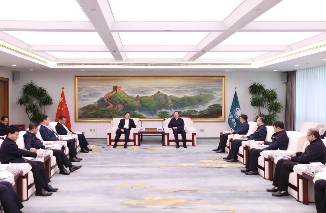 國家電網(wǎng)公司董事長辛保安與甘肅省委書記胡昌升、省長任振鶴會(huì)談