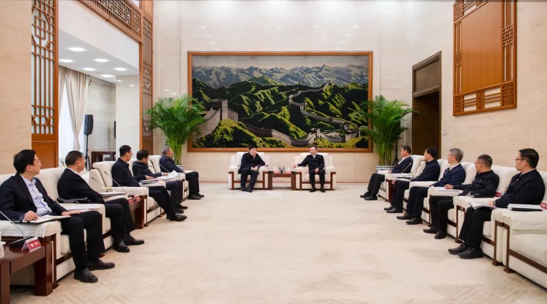 大唐集團董事長、黨組書鄒磊與國家電網(wǎng)董事長、黨組書記張智剛會談