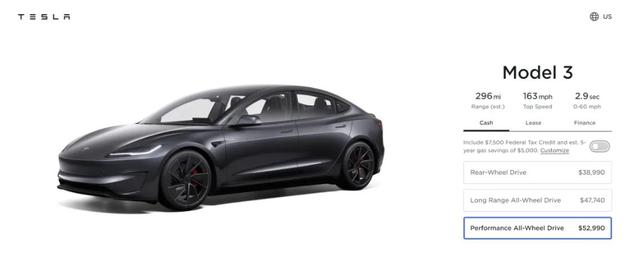 新款Model 3發(fā)布，約38萬元!特斯拉最新“成績單”公布!