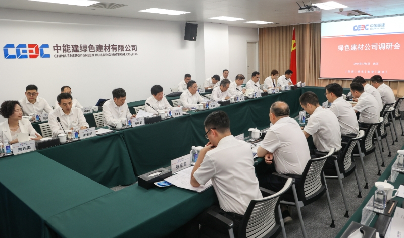 中國能建黨委書記、董事長宋海良到綠色建材公
