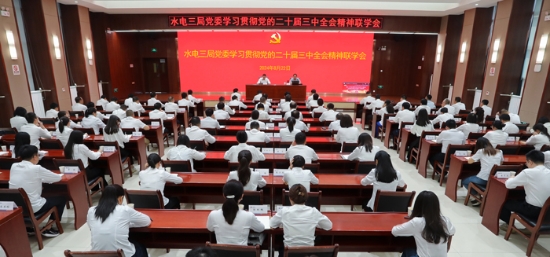 水電三局黨委召開(kāi)學(xué)習(xí)貫徹黨的二十屆三中全會(huì)